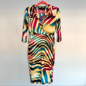 NWT Personal Privilege Tropical Dress Size M 💛🧡